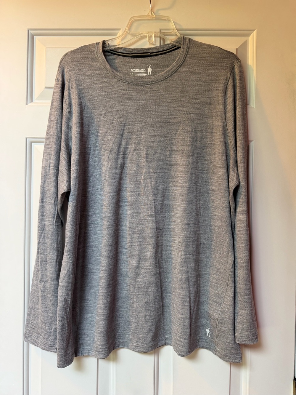 Light Gray Long-Sleeve Crewneck Shirt - Woman's